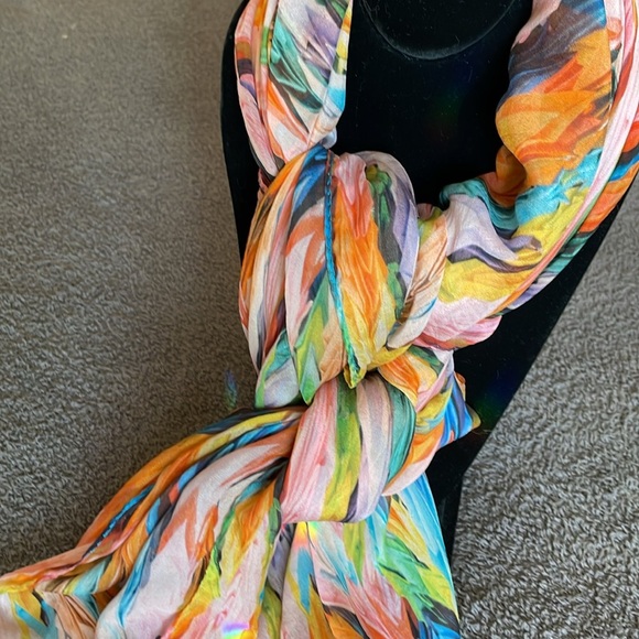 KLEMENTS LONDON 100% Silk Scarf – Artist Charlotte Allen - Picture 9 of 13